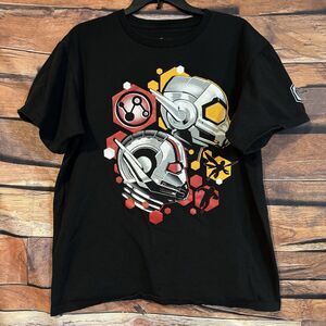 Marvel Ant-Man & The Wasp Movie T-Shirt Mens Large Black Graphic Comic Tee